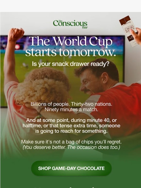 The World Cup starts tomorrow. Is your snack drawer ready?