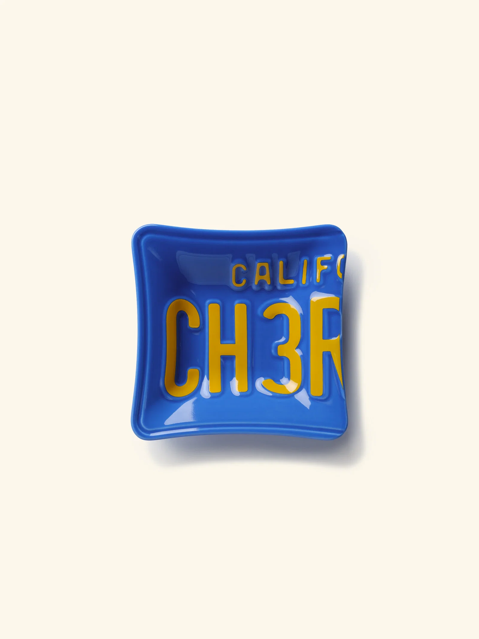 Image of California License Plate Tray (Blue)