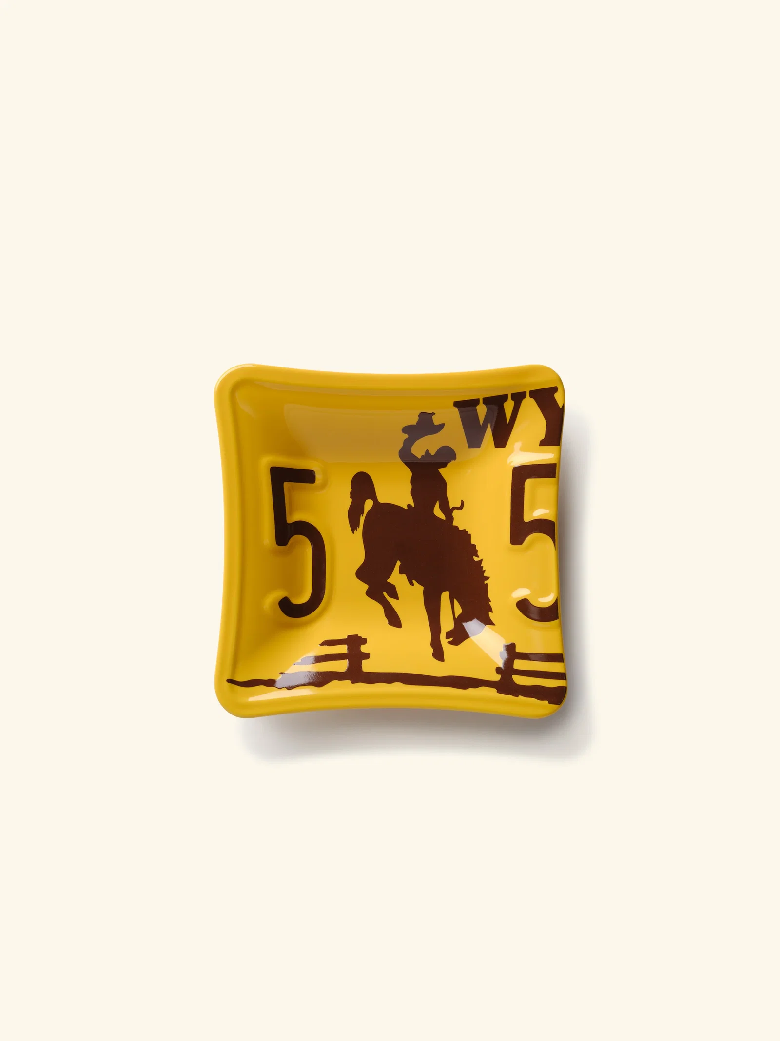Image of Cowboy License Plate Tray (Yellow)