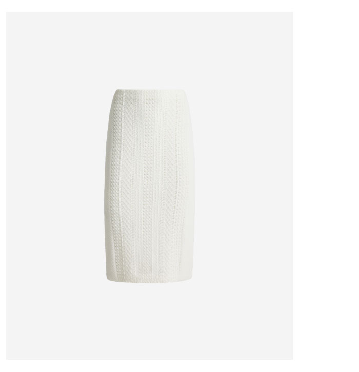 Margot Skirt In Cotton Crochet Knit