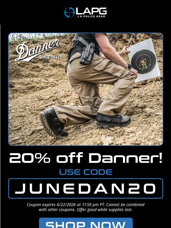 Danner Sale Starts NOW!