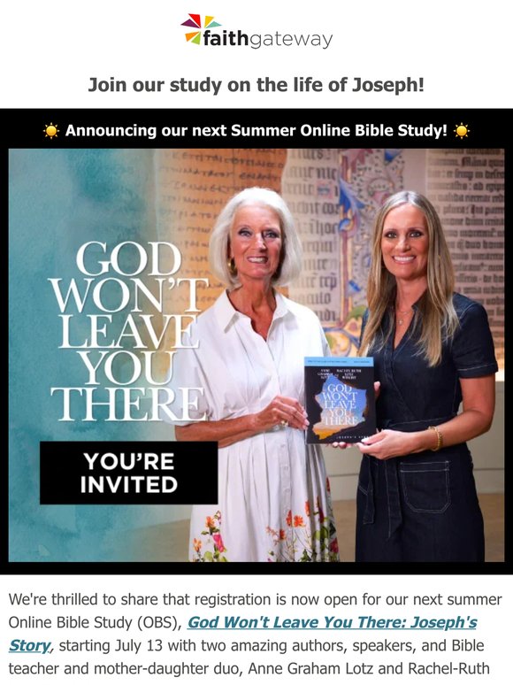 registration is open for our next OBS! ☀️