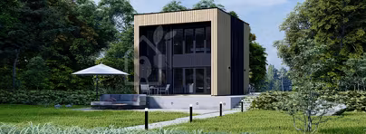 Prefab Modern Wooden House KAYA 4 (Insulated PLUS, 44...