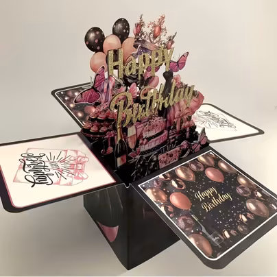3D Pop Up Birthday Card + Envelope Amazon Haul