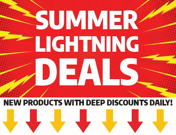 Summer Lightning Deals - 15% Off Orders Under $100 or 20% Off Orders Over $100 + $1 Lightning Deals & More!