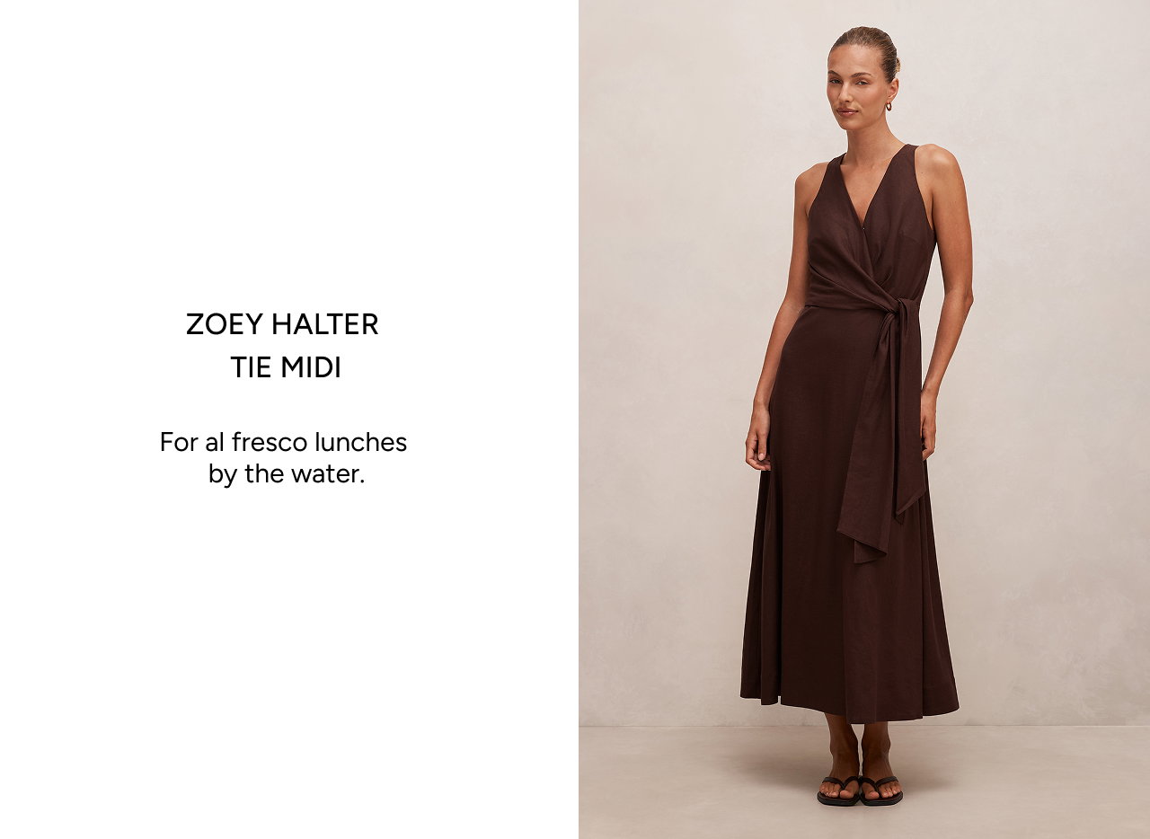 Zoey Halter Tie Midi