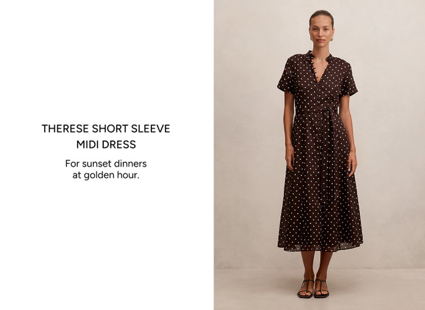 Therese Short Sleeve Midi Dress