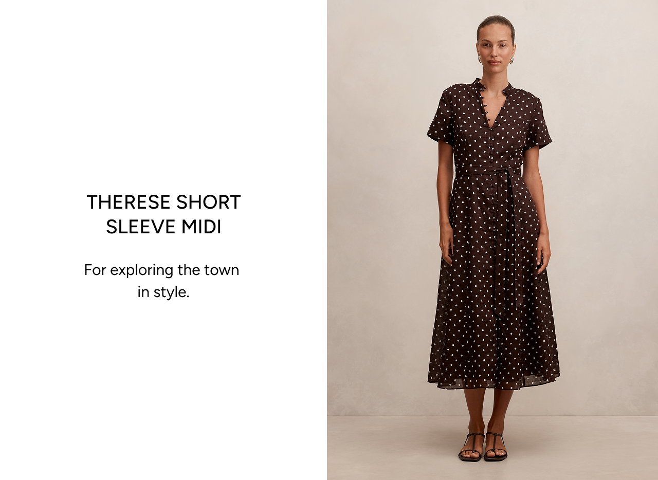 Therese Short Sleeve Midi Dress