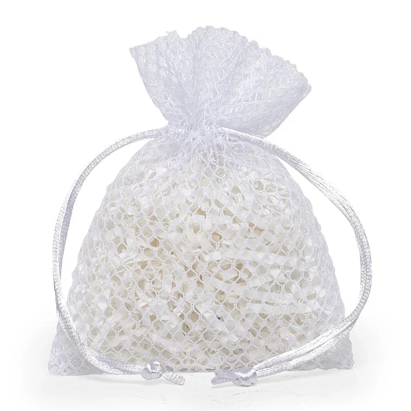 4 x 5 White Cross<br>Mesh Bag