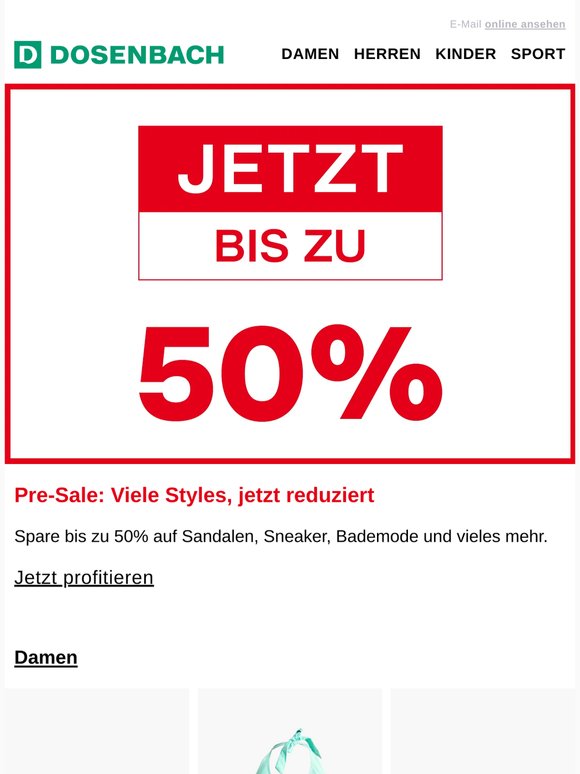 Jetzt bis zu 50% auf aktuelle Styles