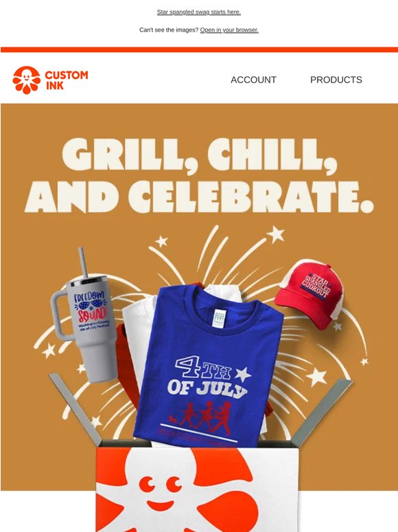 Order by Monday (6/15) for free shipping in time for July 4th!