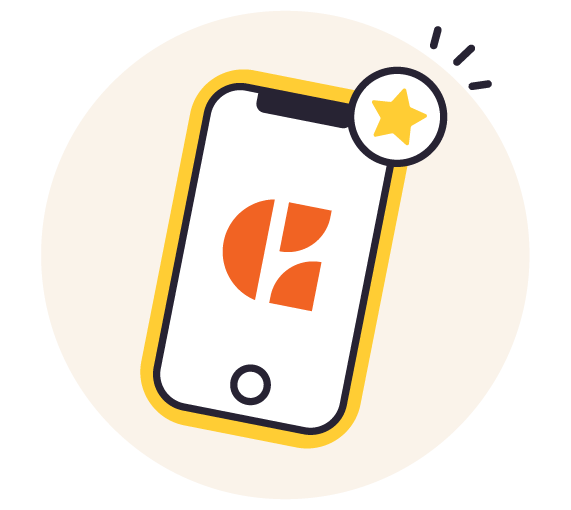 Icon of a cell phone.
