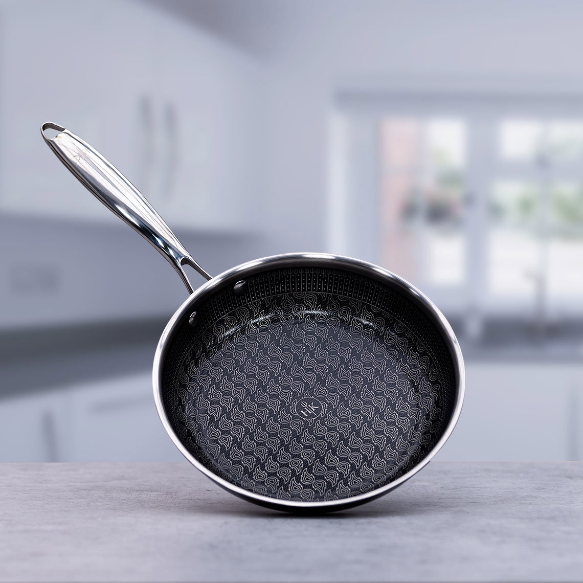 Hell's Kitchen Edelstahl-Aluminium-Pfanne / 28 cm