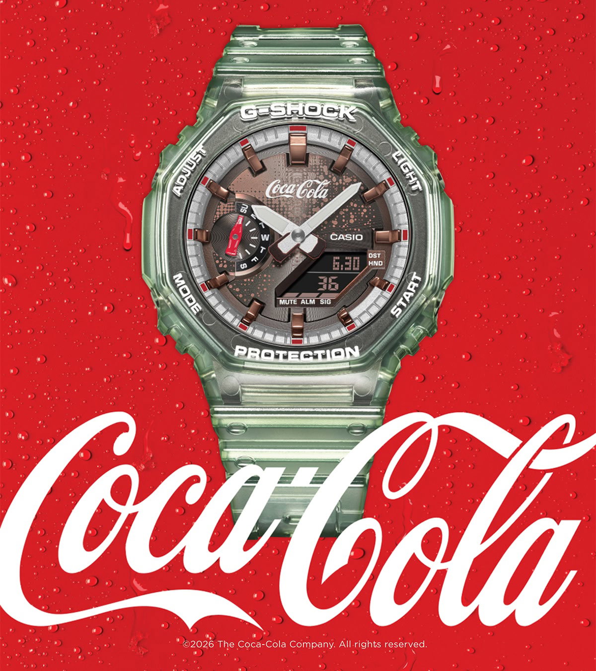 Shop new G-Shock, including their collab with Coca-Cola.