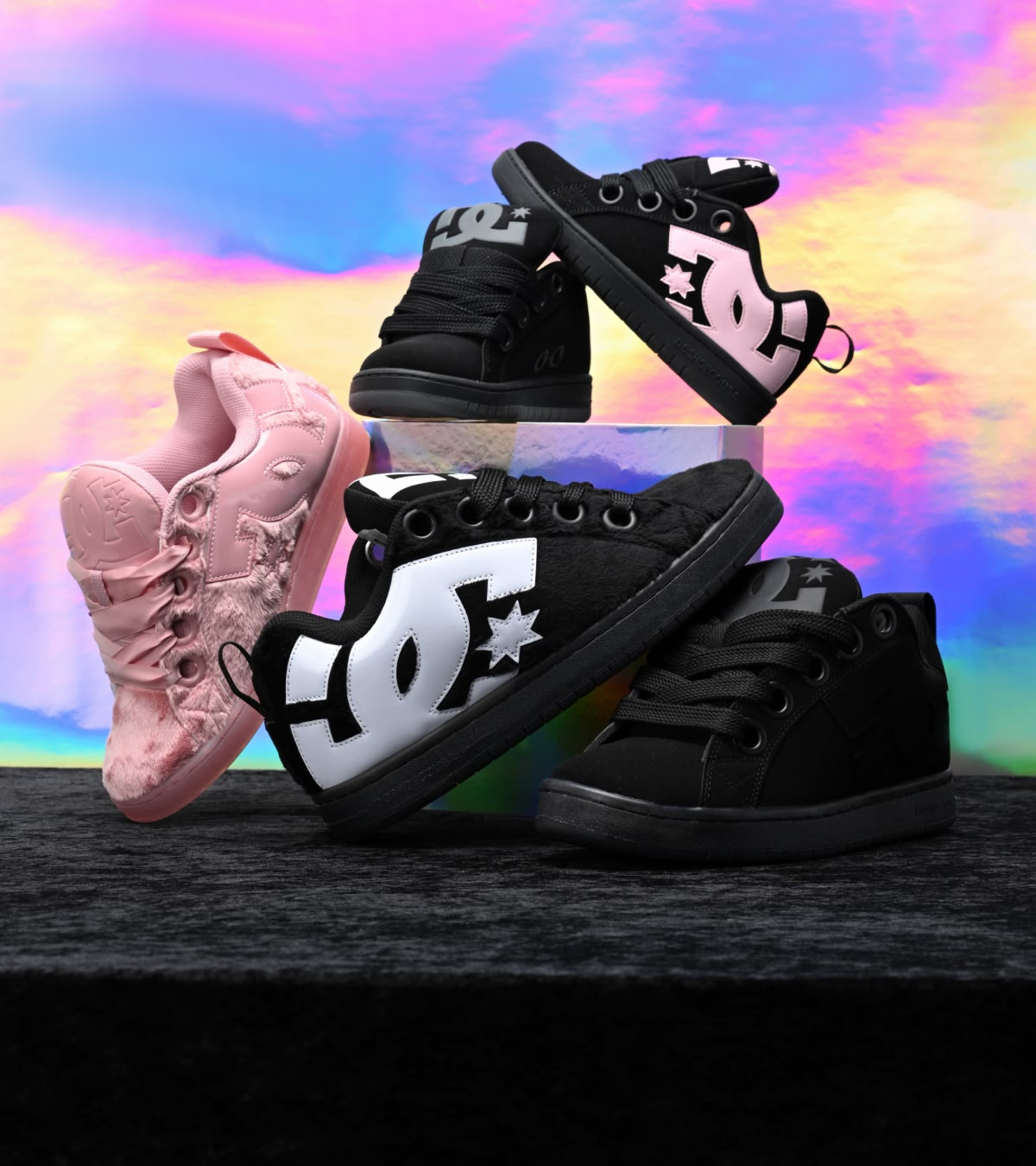Shop all new shoes, including the DC Court Graffik Puffs