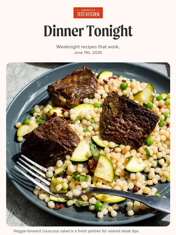 Dinner Tonight: Beef with carbs, Mediterranean-style