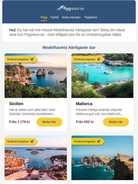 Du har väl inte missat Medelhavets härligaste öar?