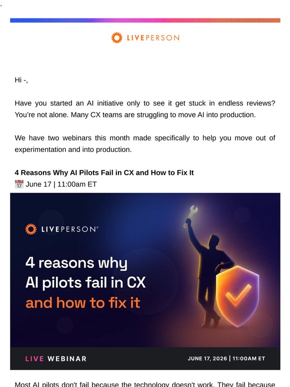Webinar: 4 reasons why AI pilots fail in CX and how to fix it