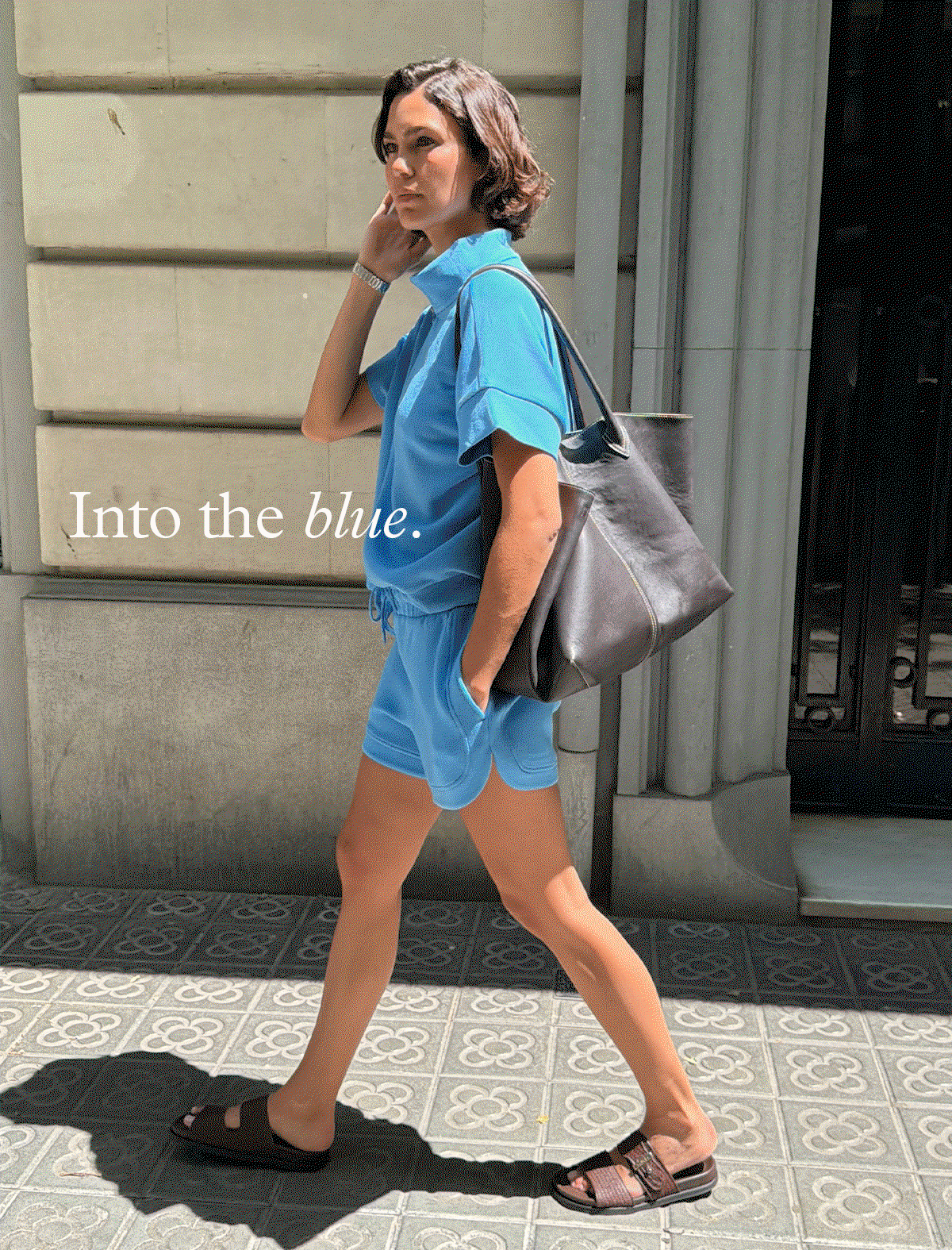 Into the blue.