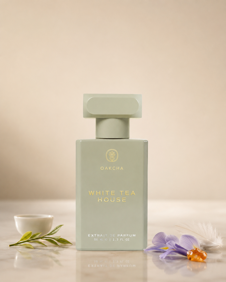 White Tea House Perfume Bottle