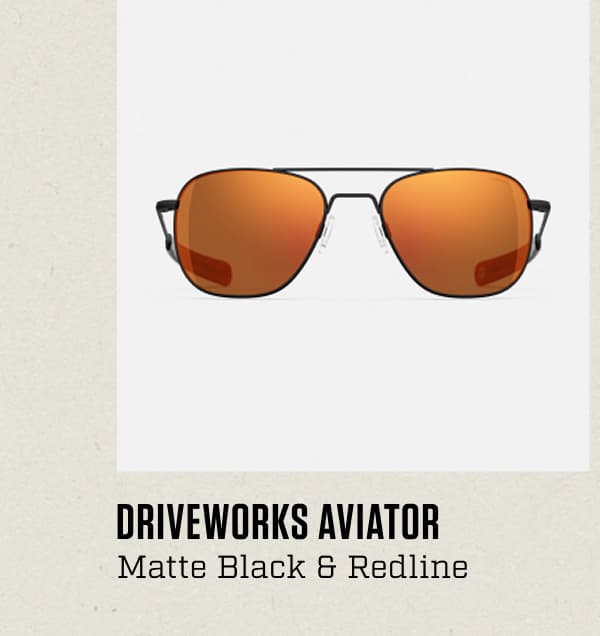 Aviator - Matte Black & Redline