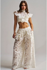 EMMA EMBROIDERED BALLOON PANT
