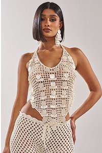 TAKE ME TO THE CLUB CROCHET TANK