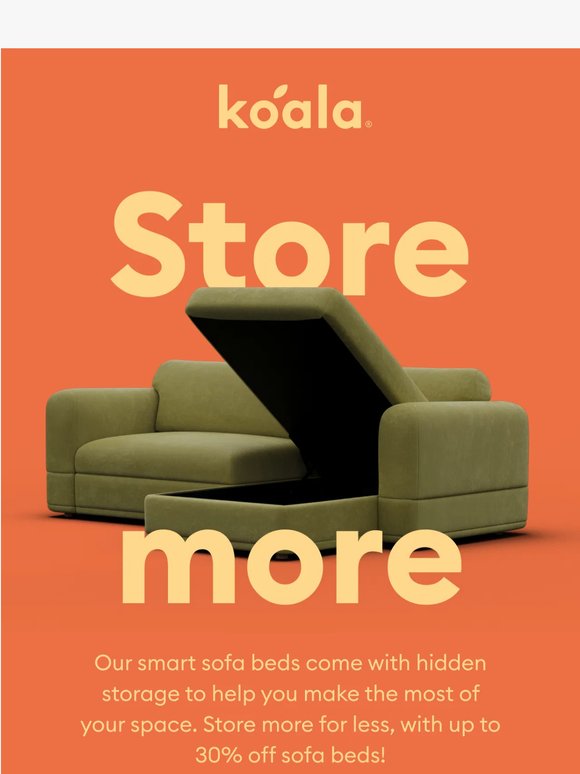 Hidden storage. Big savings. 💸