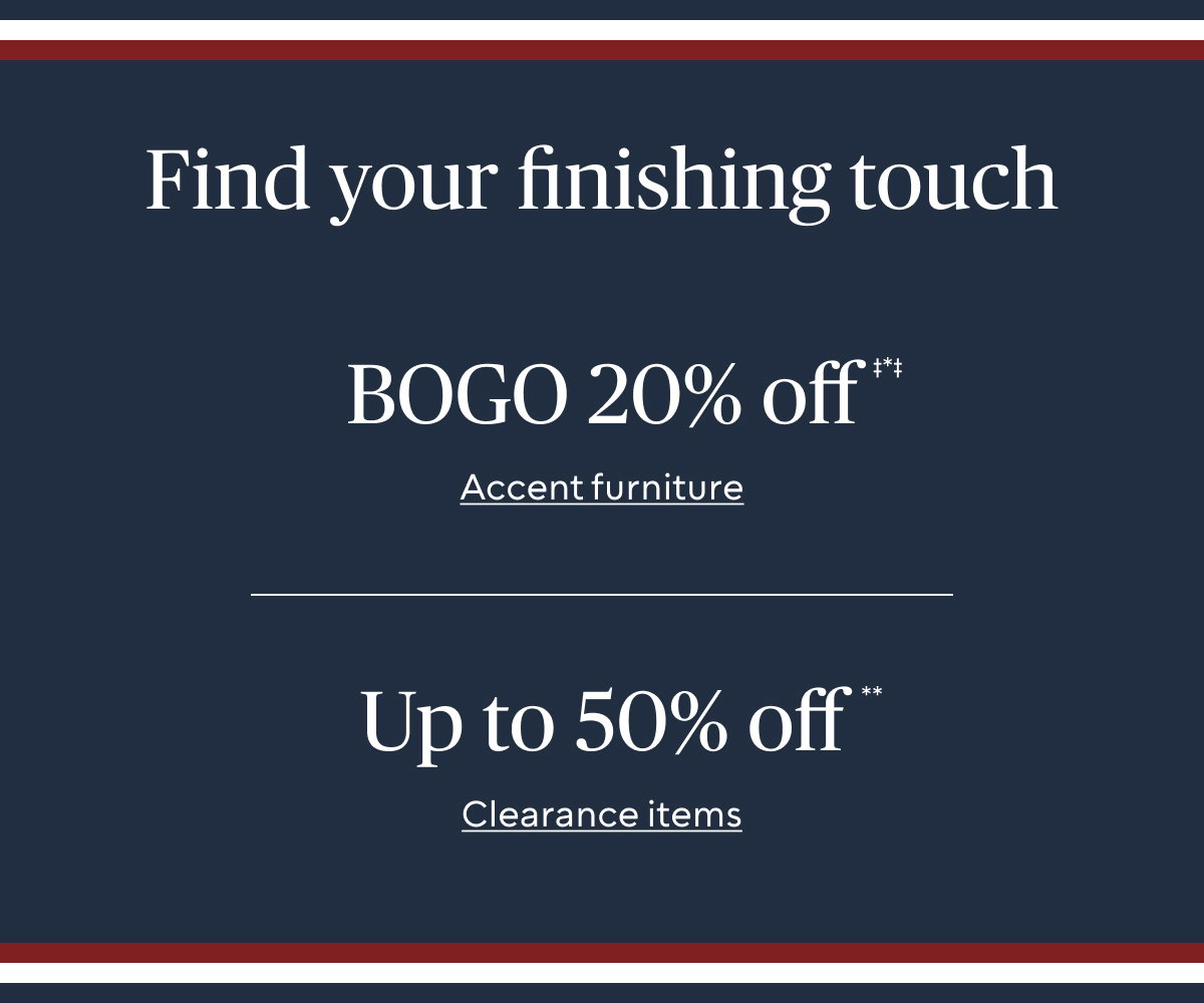 Find your finishing touch