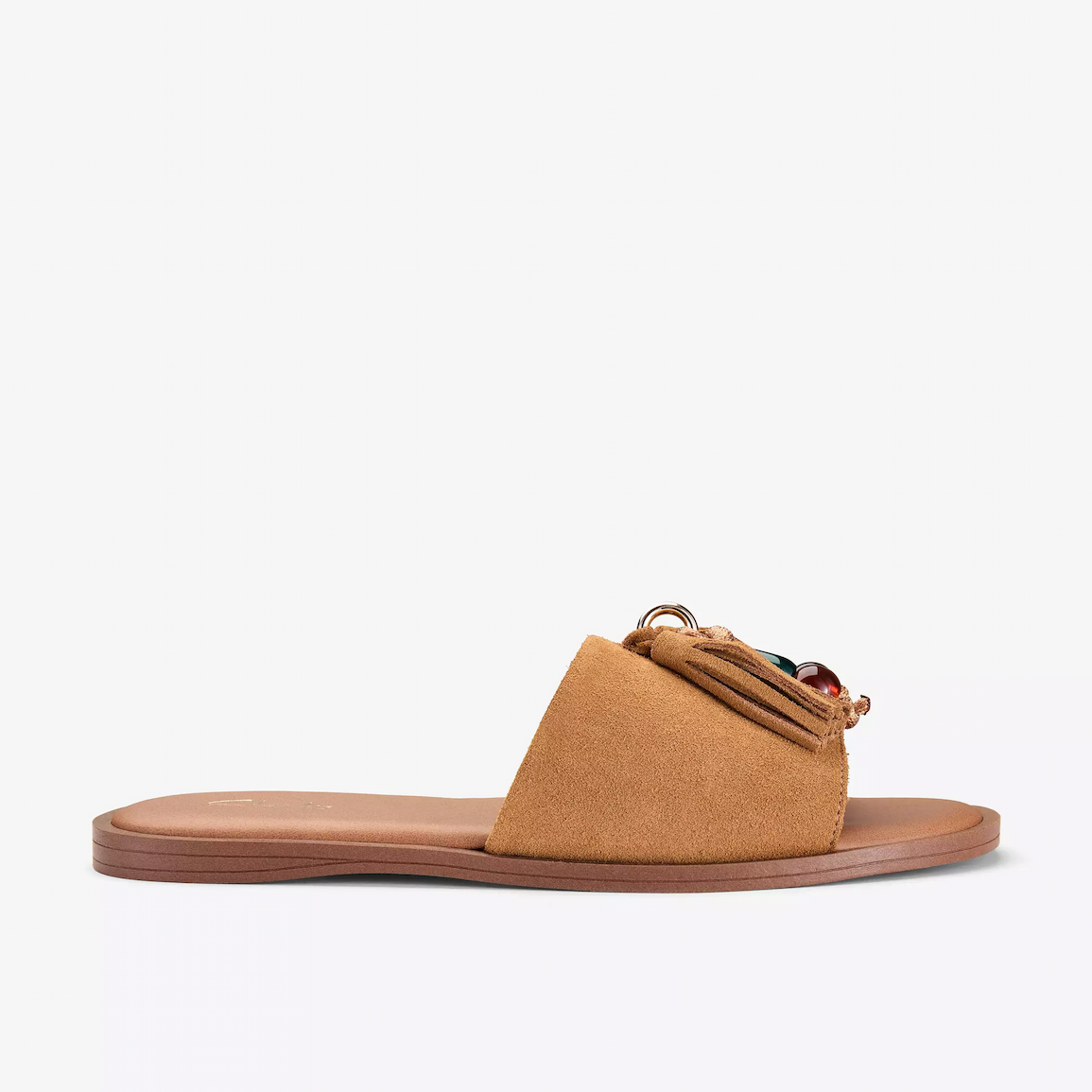 Trala Bead Tan Suede