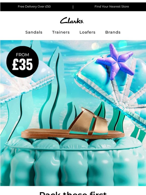 The sandals you'll pack first, from £35