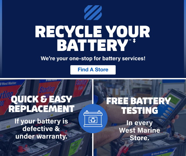RECYCLE YOUR BATTERY‡ We're your one-stop for battery services! Quick & Easy Replacement. Free Battery Testing. | Find A Store