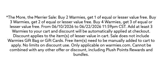 Terms and Conditions for The More the Merrier Sale.