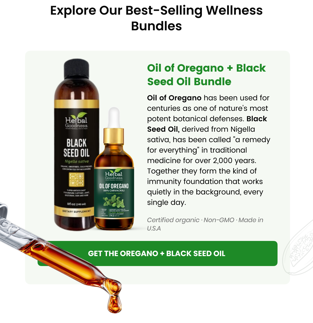 Get THE OREGANO + BLACK SEED OIL BUNDLE