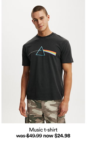 Music t-shirt was $49.99 now $24.98
