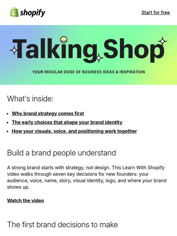 🪜 Branding comes first