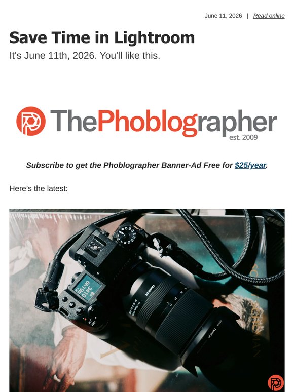 Save Time in Lightroom