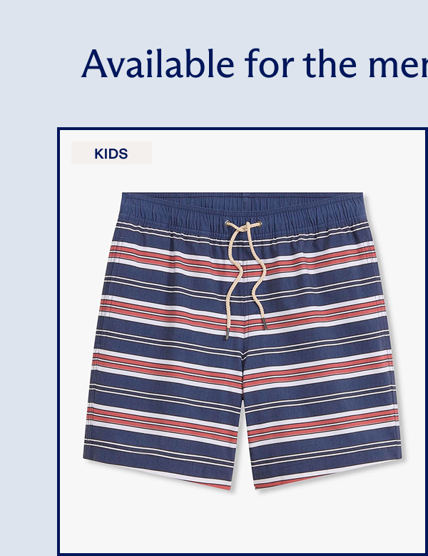 Available for the men