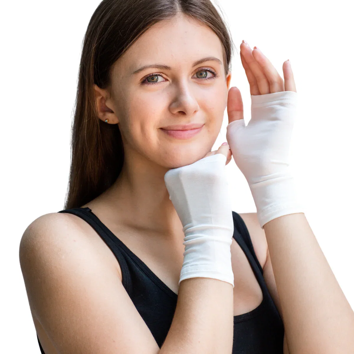Image of Remedywear™ (TENCEL + Zinc) ADULT Fingerless Gloves