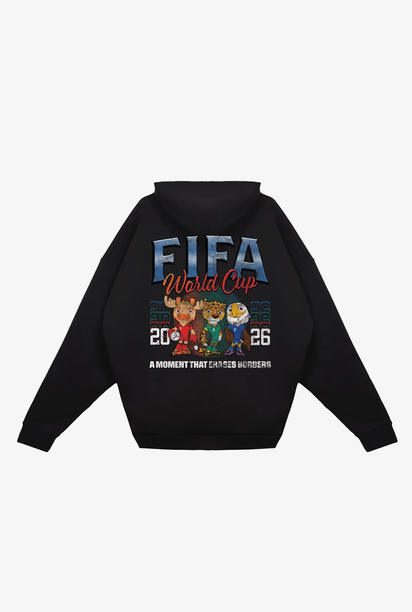 Image of FIFA World Cup 2026™ Mascots Oversized Hoodie - Black