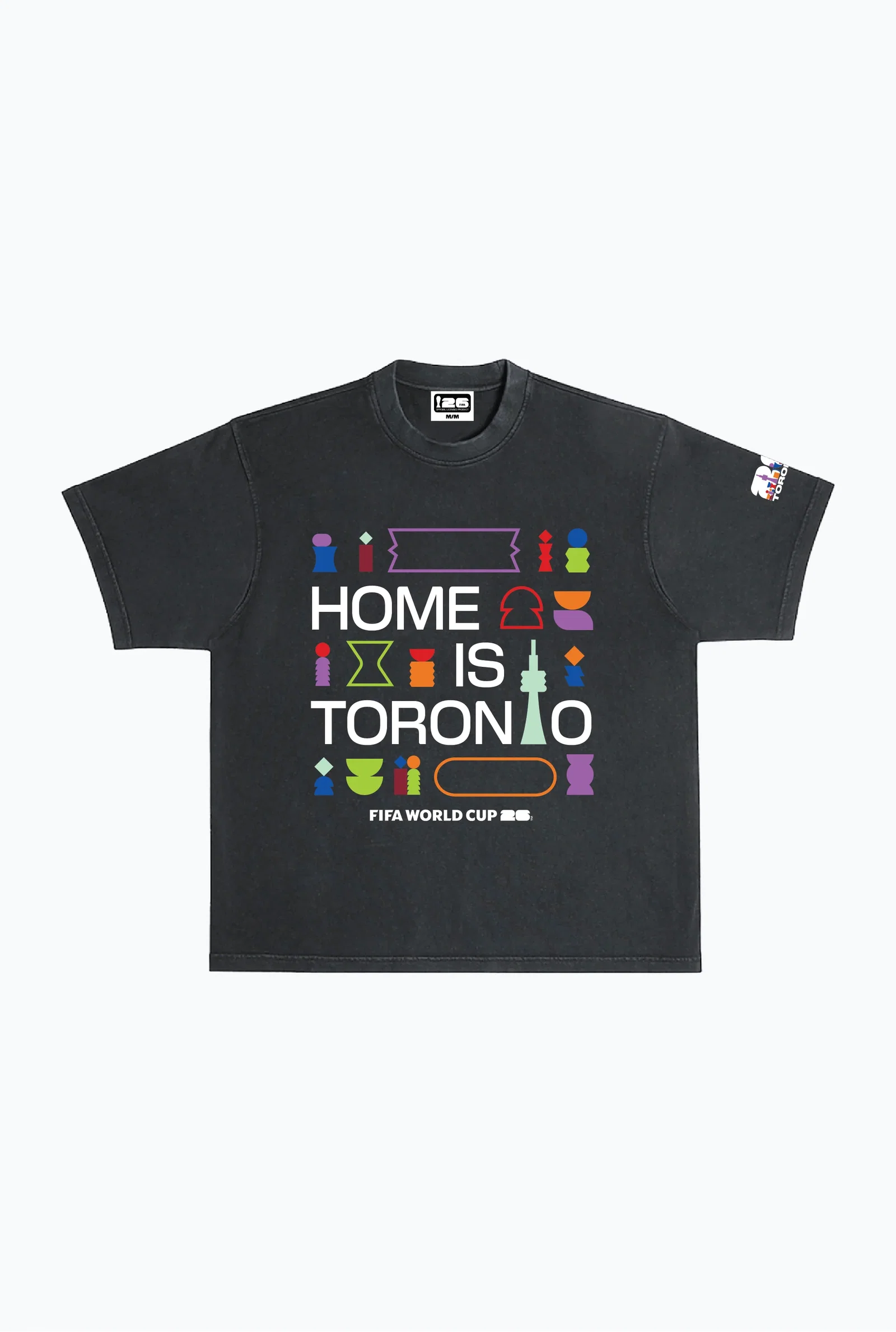 Image of FIFA World Cup 2026™ Toronto Heavyweight Garment Dyed T-Shirt - Black