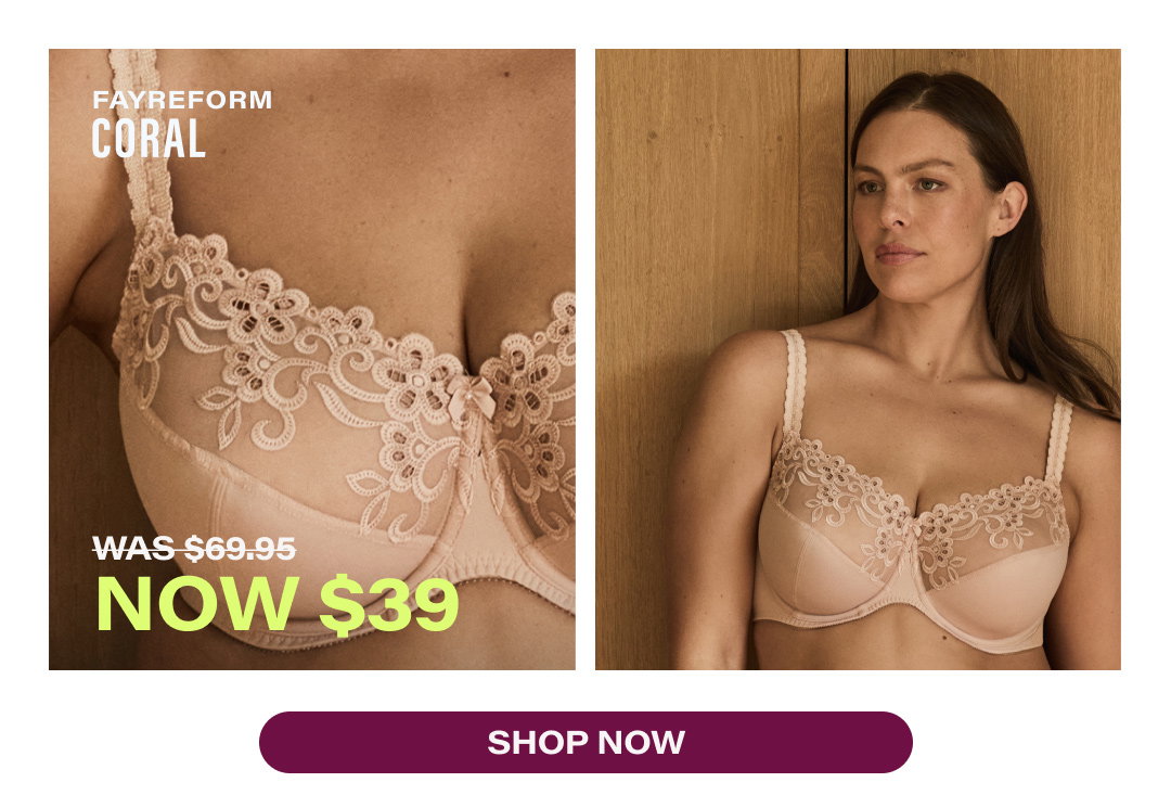 Shop Coral Underwire Bra
