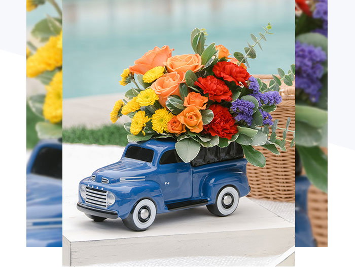 Teleflora's Ford Vintage Truck Bouquet