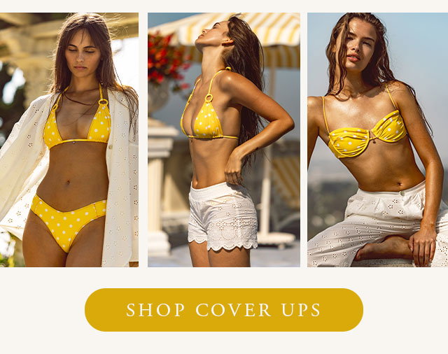 Shop white eyelet cover ups. 