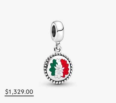 Charm colgante Bandera de México - Dalia