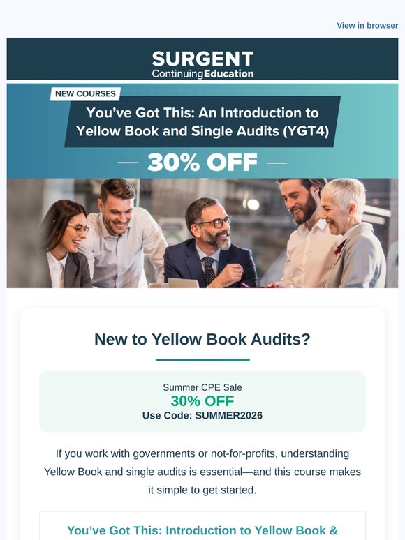 New to Yellow Book? Start Here