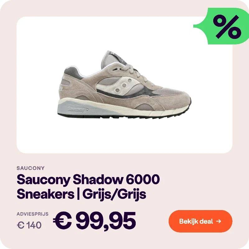Saucony Shadow 6000 Sneakers Unisex Grijs
