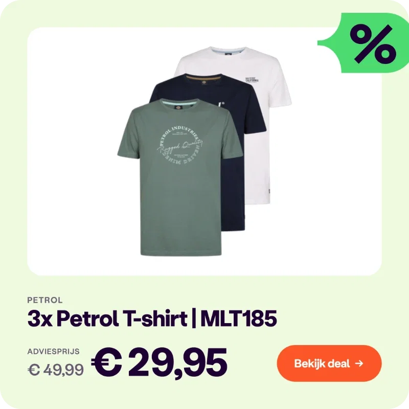 3x Petrol Industries T-shirt