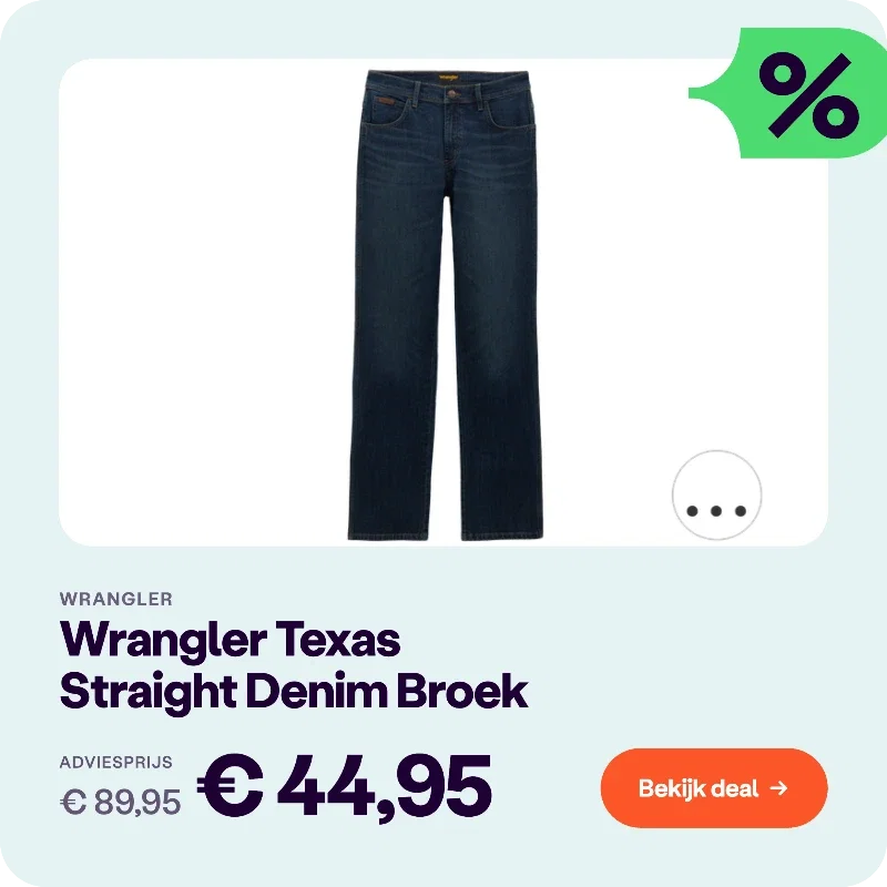 Wrangler Texas Mid Rise Denim Broek