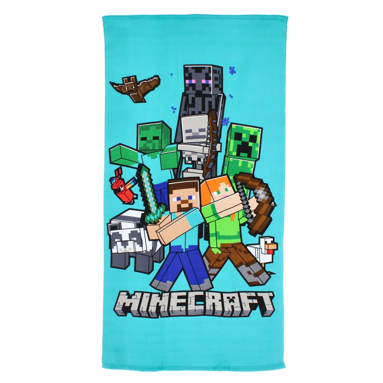 Image of Minecraft Creeper Beach Towel